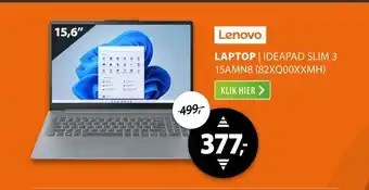 Expert Lenovo IdeaPad Slim 3 15AMN8 (82XQ00XXMH) aanbieding
