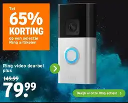 GAMMA Ring video deurbel plus aanbieding
