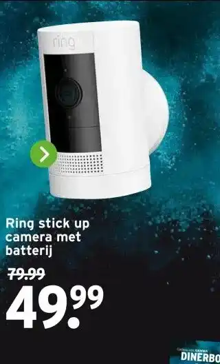 GAMMA Ring stick up camera met batterij aanbieding