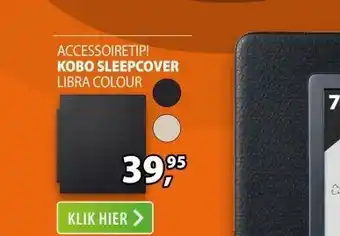 Expert Kobo Libra SleepCover Case Zwart aanbieding