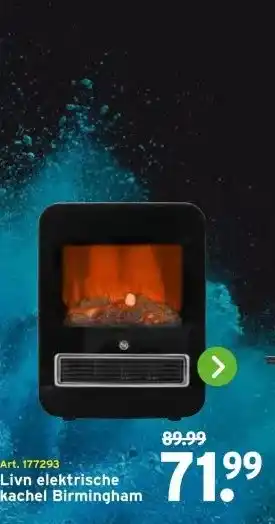 GAMMA Livn elektrische kachel Birmingham aanbieding