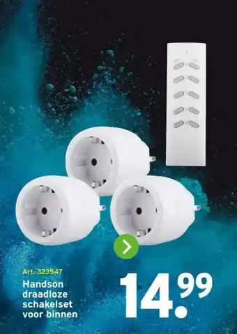 GAMMA Handson draadloze schakelset voor binnen aanbieding