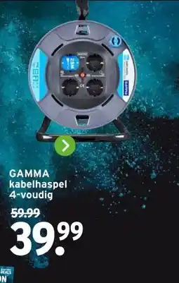 GAMMA GAMMA kabelhaspel 4-voudig aanbieding
