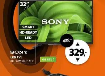 Expert Sony KD-32W804P1AEP aanbieding