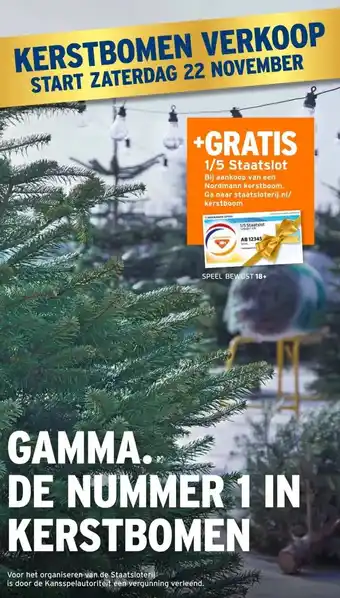 GAMMA GAMMA.. DE NUMMER 1 IN KERSTBOMEN aanbieding