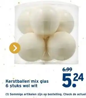 GAMMA Kerstballen mix glas aanbieding