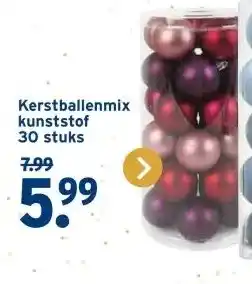 GAMMA Kerstballenmix kunststof aanbieding