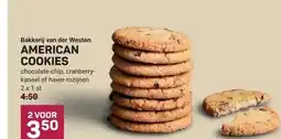 Ekoplaza Bakkerij van der Westen AMERICAN COOKIES aanbieding