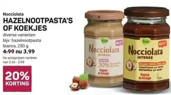 Nocciolata HAZELNOOTPASTA'S OF KOEKJES