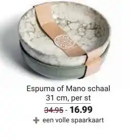Ekoplaza Espuma of Mano schaal aanbieding