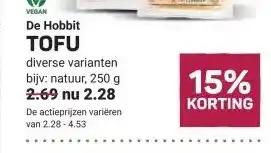 Ekoplaza De Hobbit TOFU aanbieding