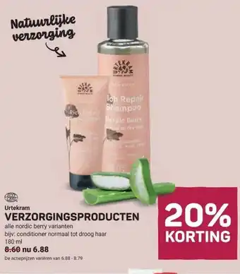 Ekoplaza Urtekram VERZORGINGSPRODUCTEN aanbieding