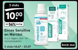 Etos Elmex Sensitive en Meridol aanbieding