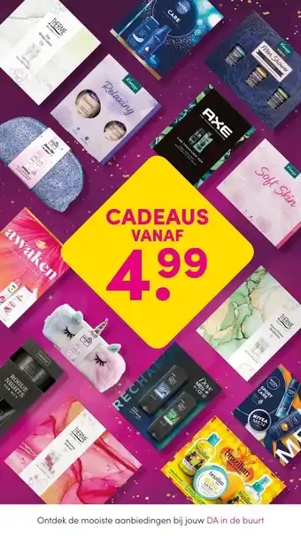 DA CADEAUS aanbieding