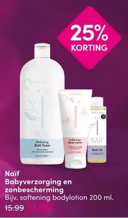 DA Naïf Babyverzorging en zonbescherming aanbieding