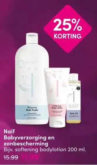 DA Naïf Babyverzorging en zonbescherming aanbieding