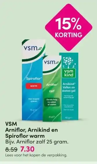 DA VSM Arniflor, Arnikind en Spiroflor warm aanbieding
