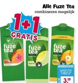 Boon`s Markt Alle Fuze Tea aanbieding
