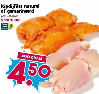 Boon`s Markt Kipdijfilet naturel of gemarineerd aanbieding
