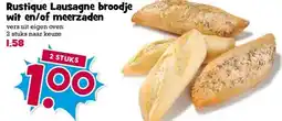 Boon`s Markt Rustique Lausagne broodje wit en/of meerzaden aanbieding