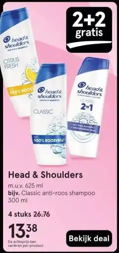 Etos Head & Shoulders aanbieding