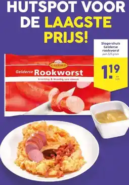 Boon`s Markt Slagershuis Gelderse rookworst aanbieding