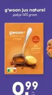 Boon`s Markt g'woon jus naturel aanbieding