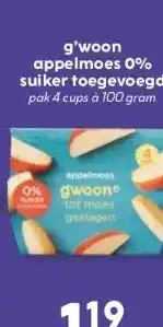 Boon`s Markt g'woon appelmoes 0% suiker toegevoegd aanbieding