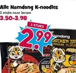 Boon`s Markt Alle Namdong K-noodles aanbieding