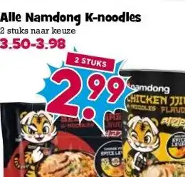Boon`s Markt Alle Namdong K-noodles aanbieding