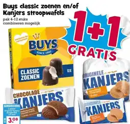Boon`s Markt Buys classic zoenen en/of Kanjers stroopwafels aanbieding