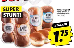 Boni Witte puntjes of witte, bruine of volkoren bollen aanbieding
