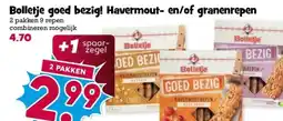 Boon`s Markt Bolletje goed bezig! Havermout- en/of granenrepen aanbieding