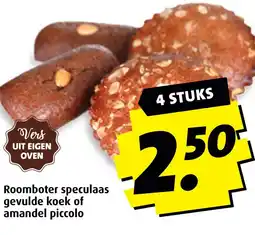 Boni Roomboter speculaas gevulde koek of amandel piccolo aanbieding
