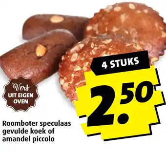 Boni Roomboter speculaas gevulde koek of amandel piccolo aanbieding