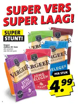 Boni Vergeer stukken 48+ kaas aanbieding