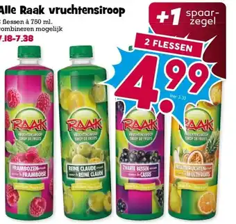 Boon`s Markt Alle Raak vruchtensiroop aanbieding