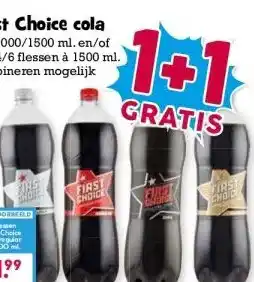 Boon`s Markt First Choice cola aanbieding