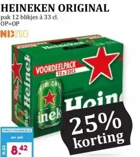 Boon`s Markt HEINEKEN ORIGINAL aanbieding