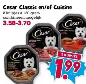 Boon`s Markt Cesar Classic en/of Cuisine aanbieding