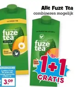 Boon`s Markt Alle Fuze Tea aanbieding