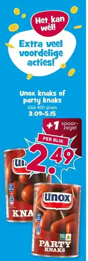 Boon`s Markt Unox knaks of party knaks aanbieding