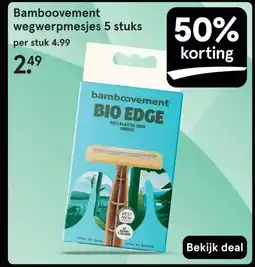 Etos Bamboovement wegwerpmesjes 5 stuks aanbieding