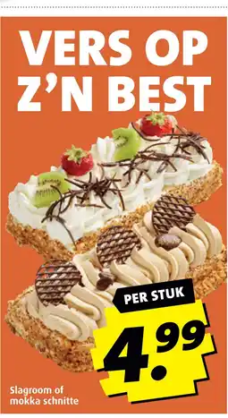 Boni Slagroom of mokka schnitte aanbieding