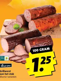 Boni Grillworst aan het stuk aanbieding