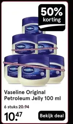 Etos Vaseline Original Petroleum Jelly 100 ml aanbieding