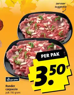 Boni Runder carpaccio aanbieding