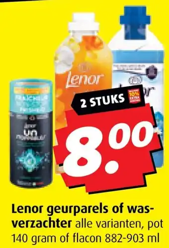 Boni Lenor geurparels of was verzachter aanbieding