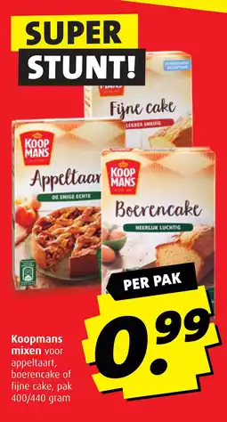 Boni Koopmans mixen aanbieding