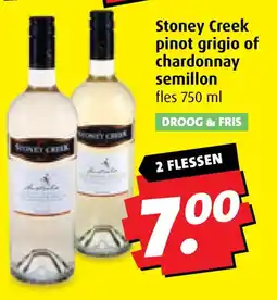 Boni Stoney Creek pinot grigio of chardonnay semillon aanbieding
